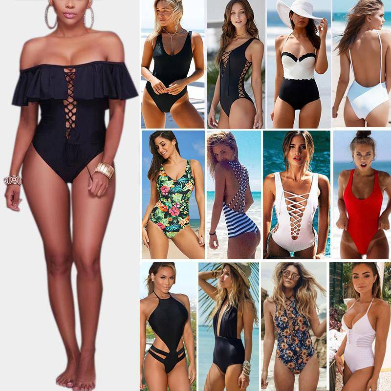 bandeau swimming costume uk